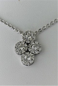 18 Karat White Gold and Diamond '120=2.63 Carat' Necklace