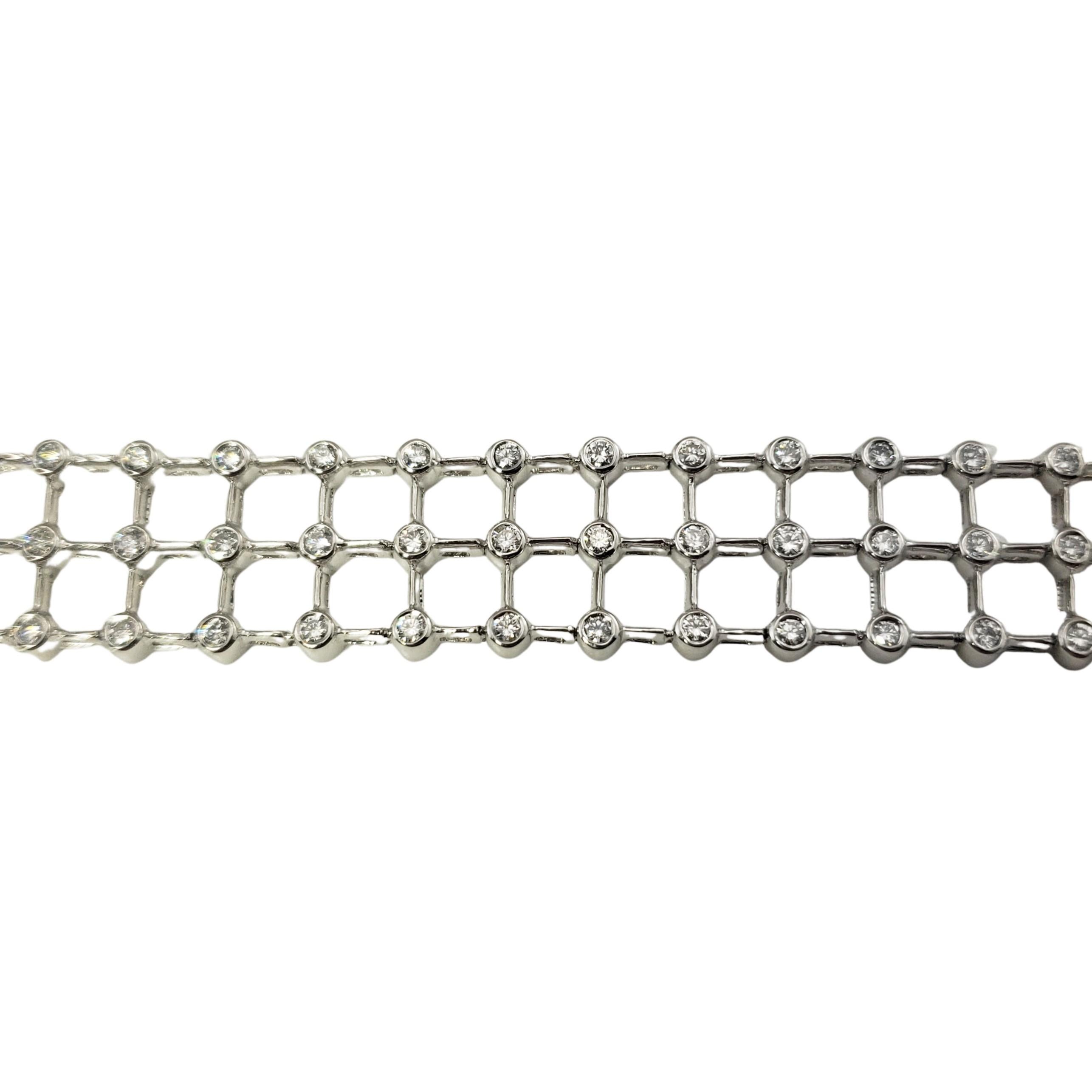 Women's 18 Karat White Gold and Diamond Bracelet For Sale