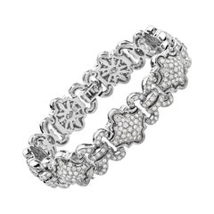 Bracelet en or blanc 18 carats et diamants