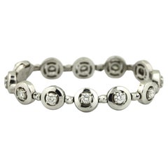 Armband aus 18 Karat Weißgold und Diamanten