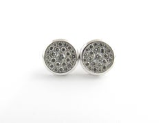 18 Karat White Gold and Diamond Earrings