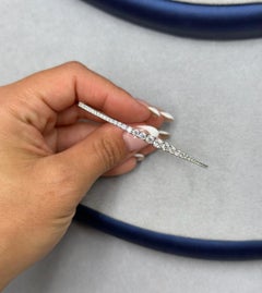 Flexibler Armreif aus 18 Karat Weißgold und Diamanten
