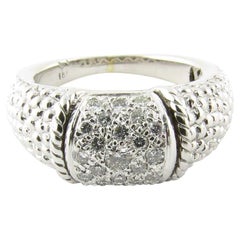 18 Karat White Gold and Diamond Ring