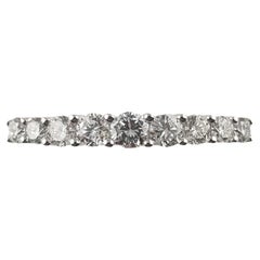 Anillo de oro blanco de 18 quilates y diamantes talla 6,5 #14744