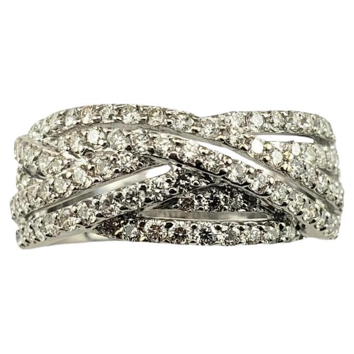 18 Karat White Gold and Diamond Ring Size 8.5  #18861