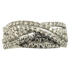 18 Karat White Gold and Diamond Ring Size 8.5  #18861