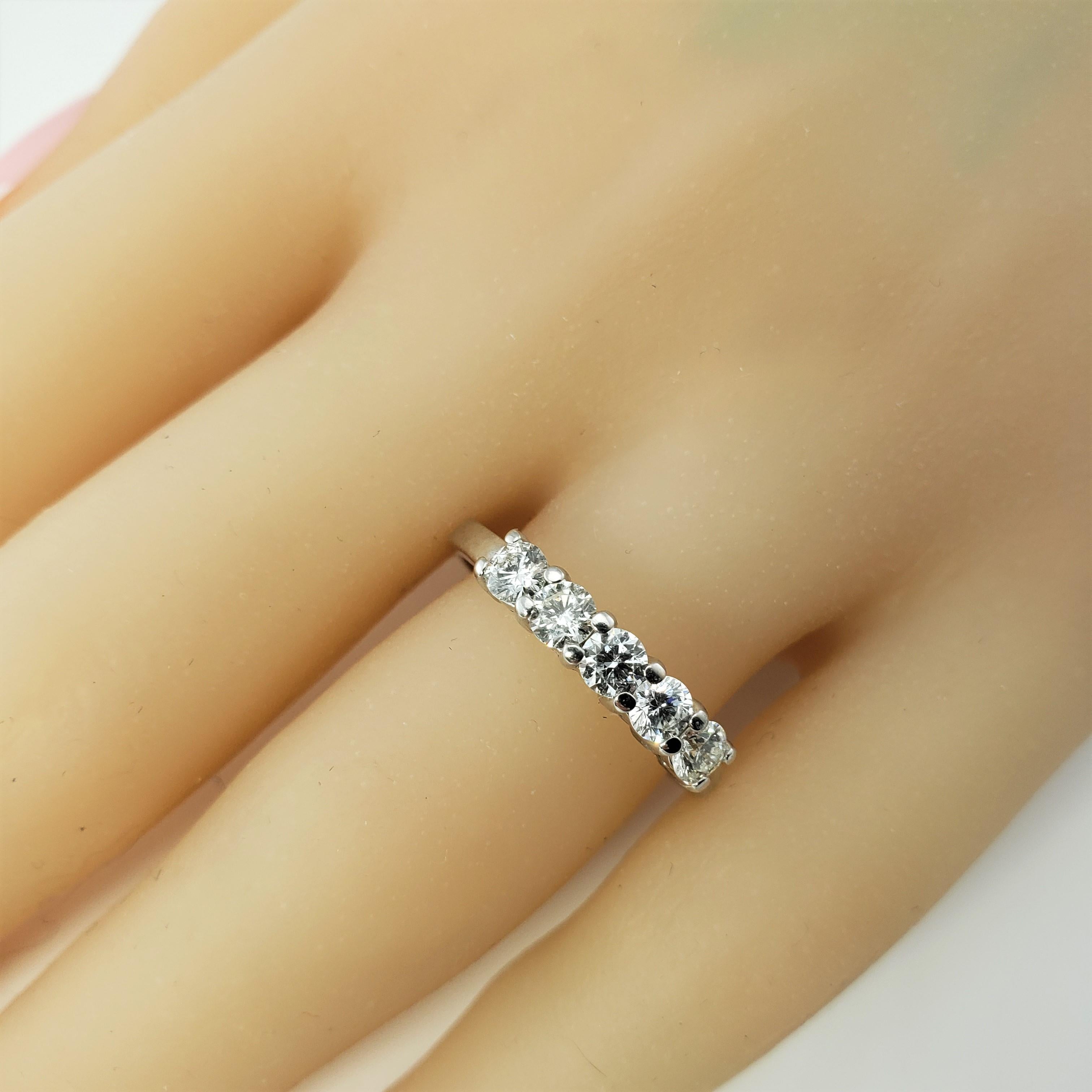 18 Karat Weißgold und Diamant Ehering/Jahrestag-Ring 3
