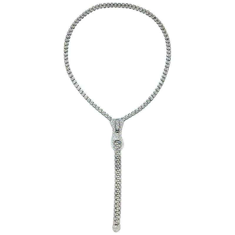 Diamonds by the Yard Necklace Approximate 70 Carat Platinum and Diamond ...