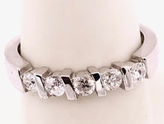 18 Karat White Gold Diamond Bridal/Band Ring