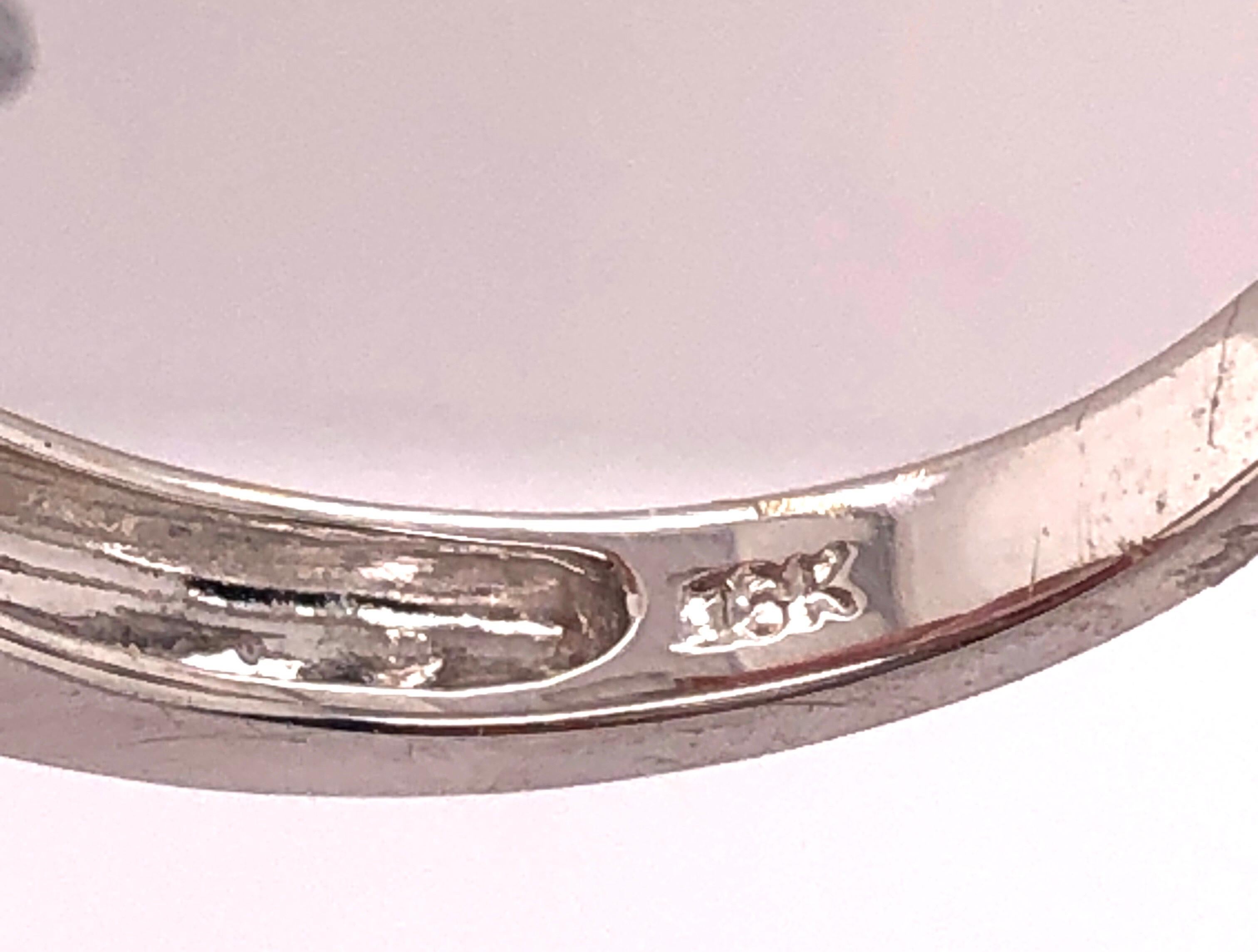 Anello da sposa/fascia con diamante in oro bianco 18 carati In condizioni buone in vendita a Manhasset, NY