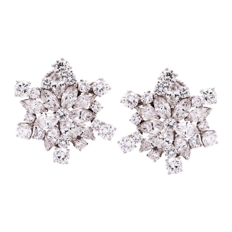 Diamond, Pearl and Antique Stud Earrings - 5,292 For Sale at 1stdibs ...