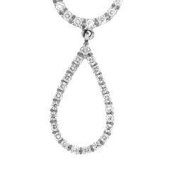 18 Karat White Gold and White Diamond Necklace - Micheletto