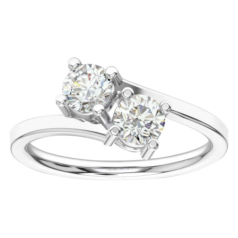 18 Karat White Gold Artemis Diamond Ring '4/5 ct. tw' For Sale