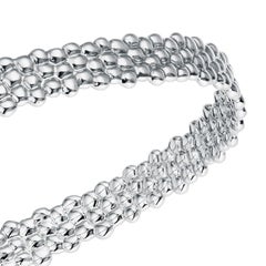 18 Karat White Gold Bangle Bracelet