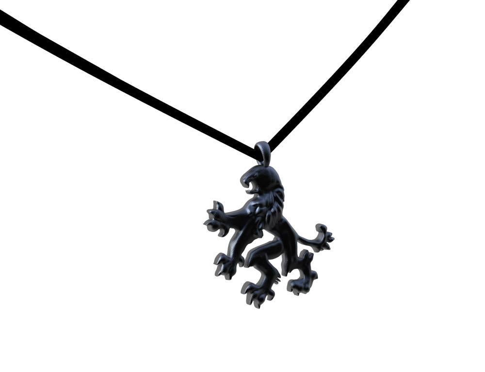 black lion necklace