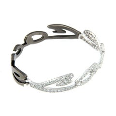 AENEA Salzburg White Gold(18k) rhodiumplated Silver White Diamonds(F/VVS) Bangle