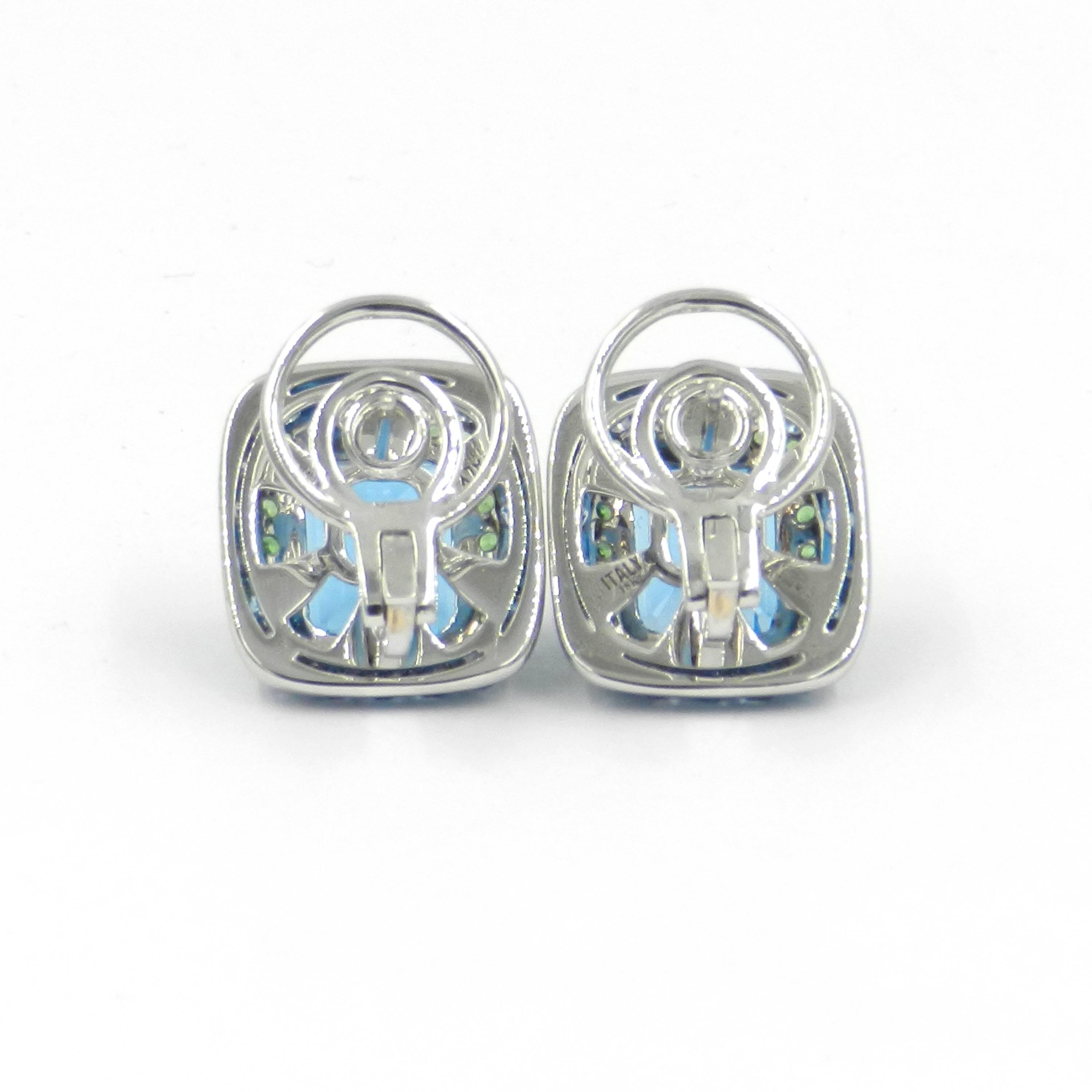 tiffany and co blue topaz earrings