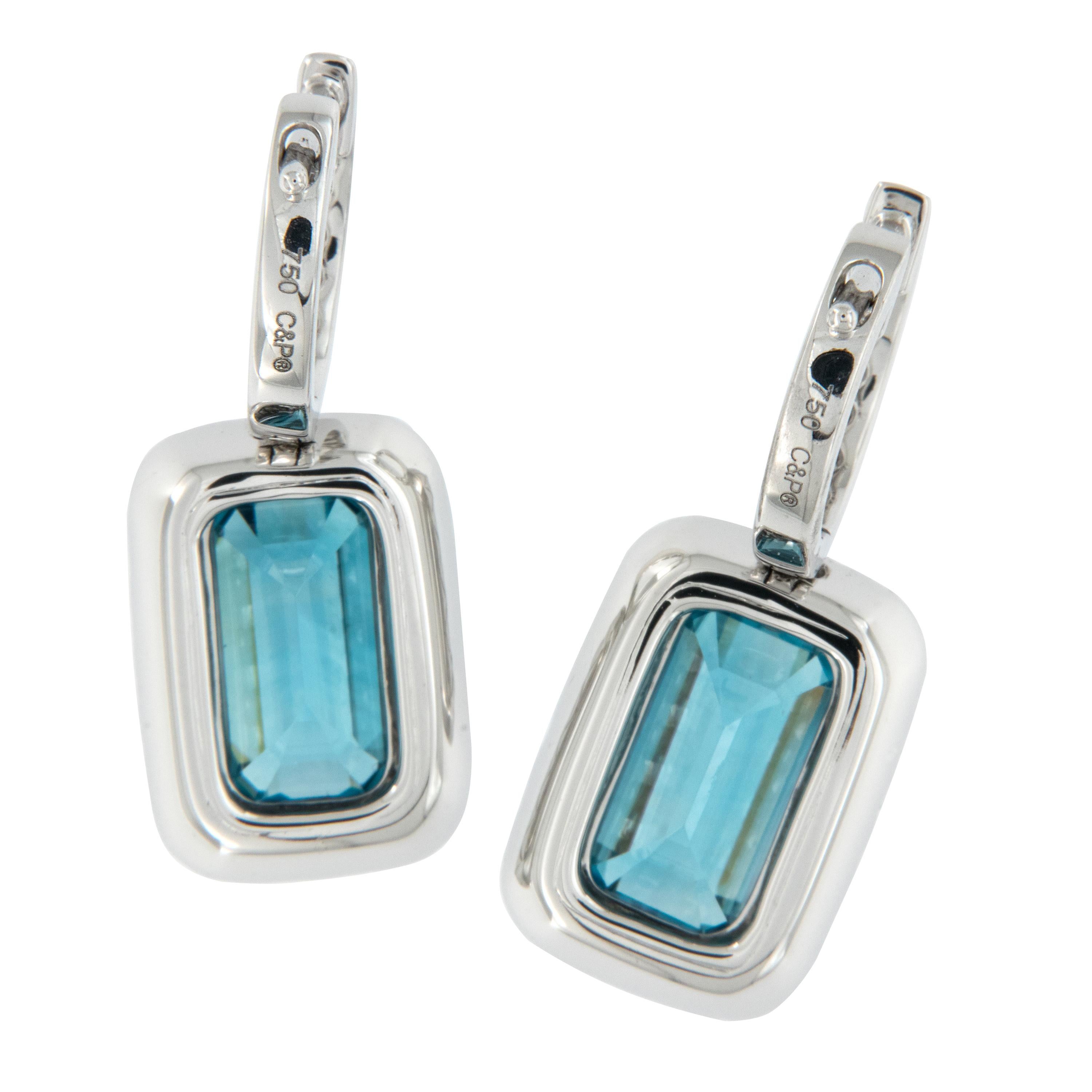 blue zircon earrings
