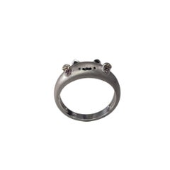 18 Karat White Gold Bongo Cat Ring Size 7.5-7.75 #21038