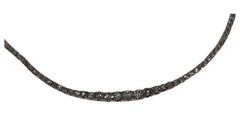 18 Karat White Gold Brilliant Cut 8.45 Carat Diamond Eternity Necklace