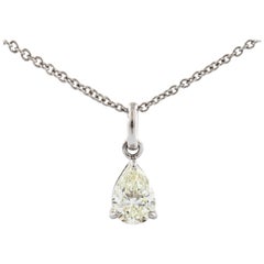 18 Karat White Gold Brilliant Cut Diamond Necklace