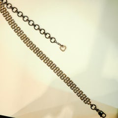 18 Carat White Gold Brown Diamond Necklace