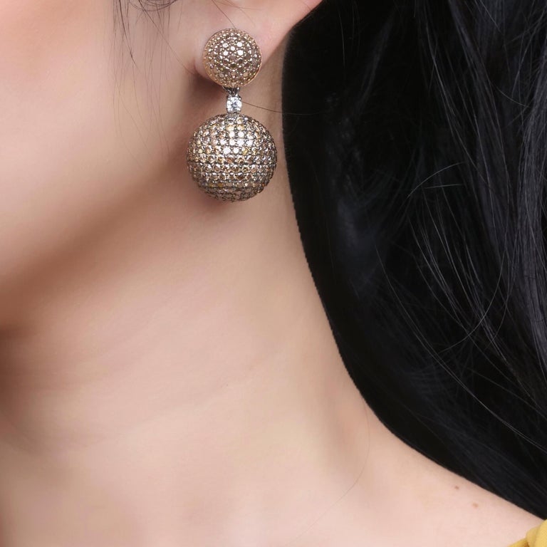 Christmas 18K Gold-Plated Ball Drop Earrings