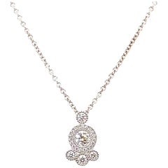 Diamond Pendant with Forevermark Diamonds 18 Karat White Gold