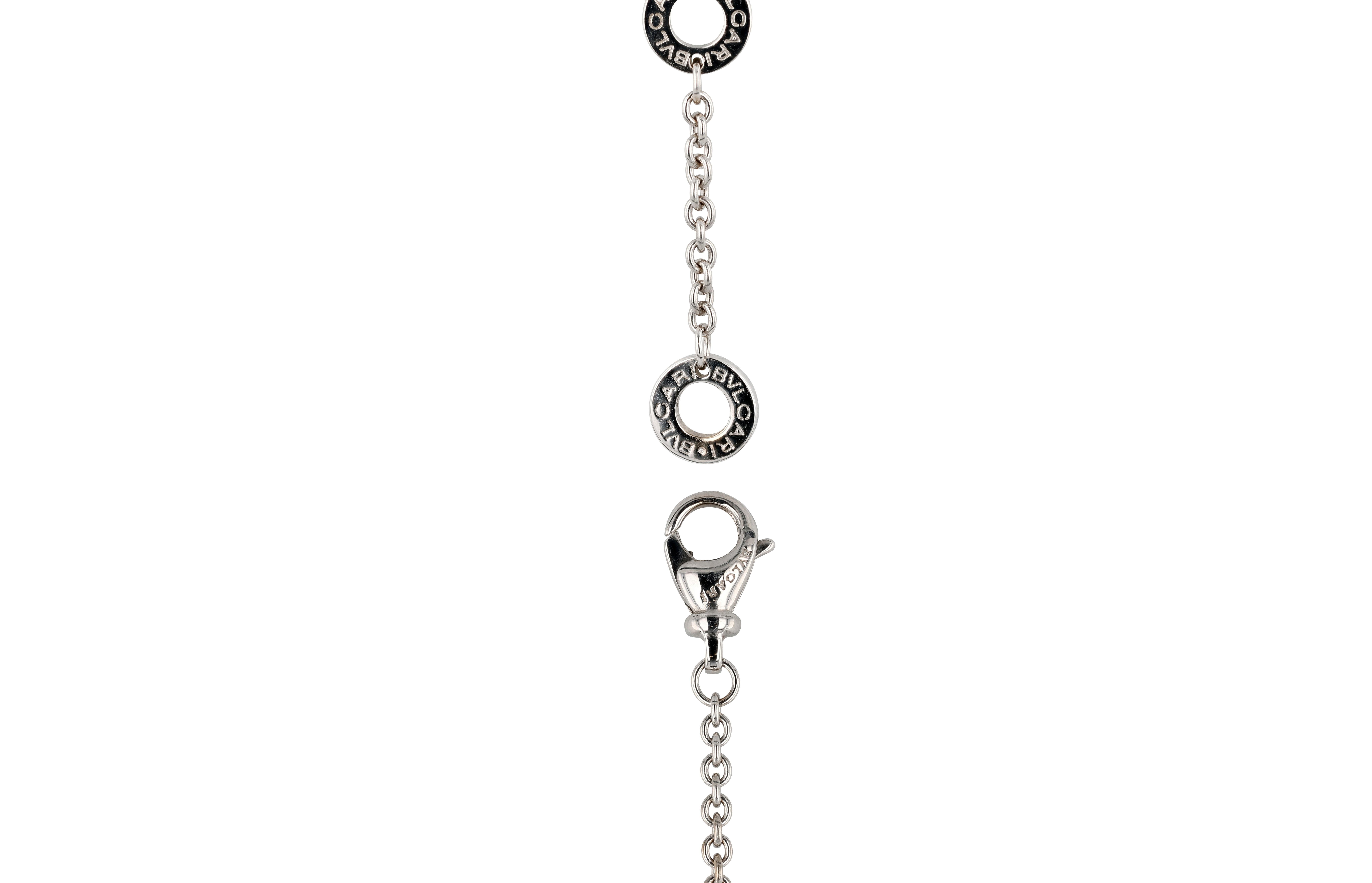 Women's or Men's 18 Karat White Gold Bulgari B-Zero Mini Bracelet