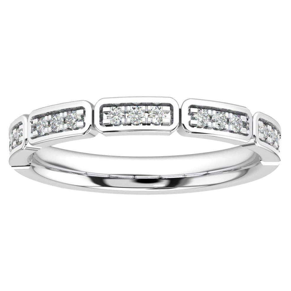 18 Karat White Gold Camila Diamond Ring '1/6 Carat' For Sale