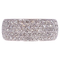 18 Karat White Gold Cartier 2.10 Carat Diamond Ring