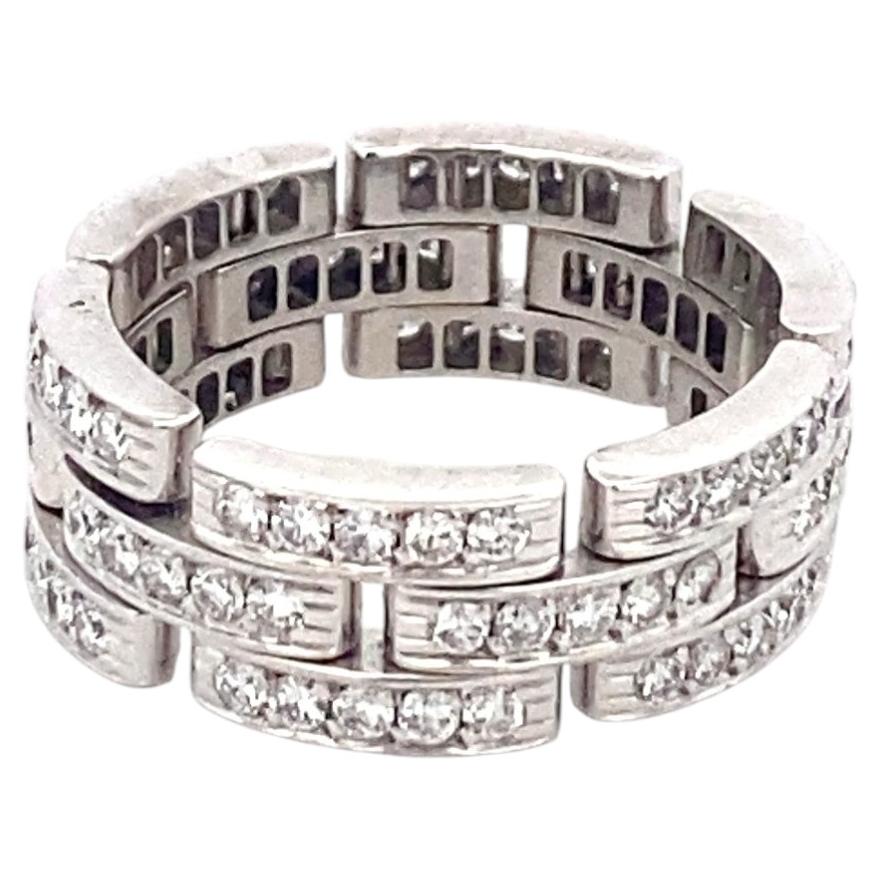 Bague Cartier en or blanc 18 carats