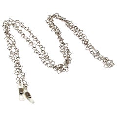 18 Karat White Gold Chain for Eyewear - Micheletto