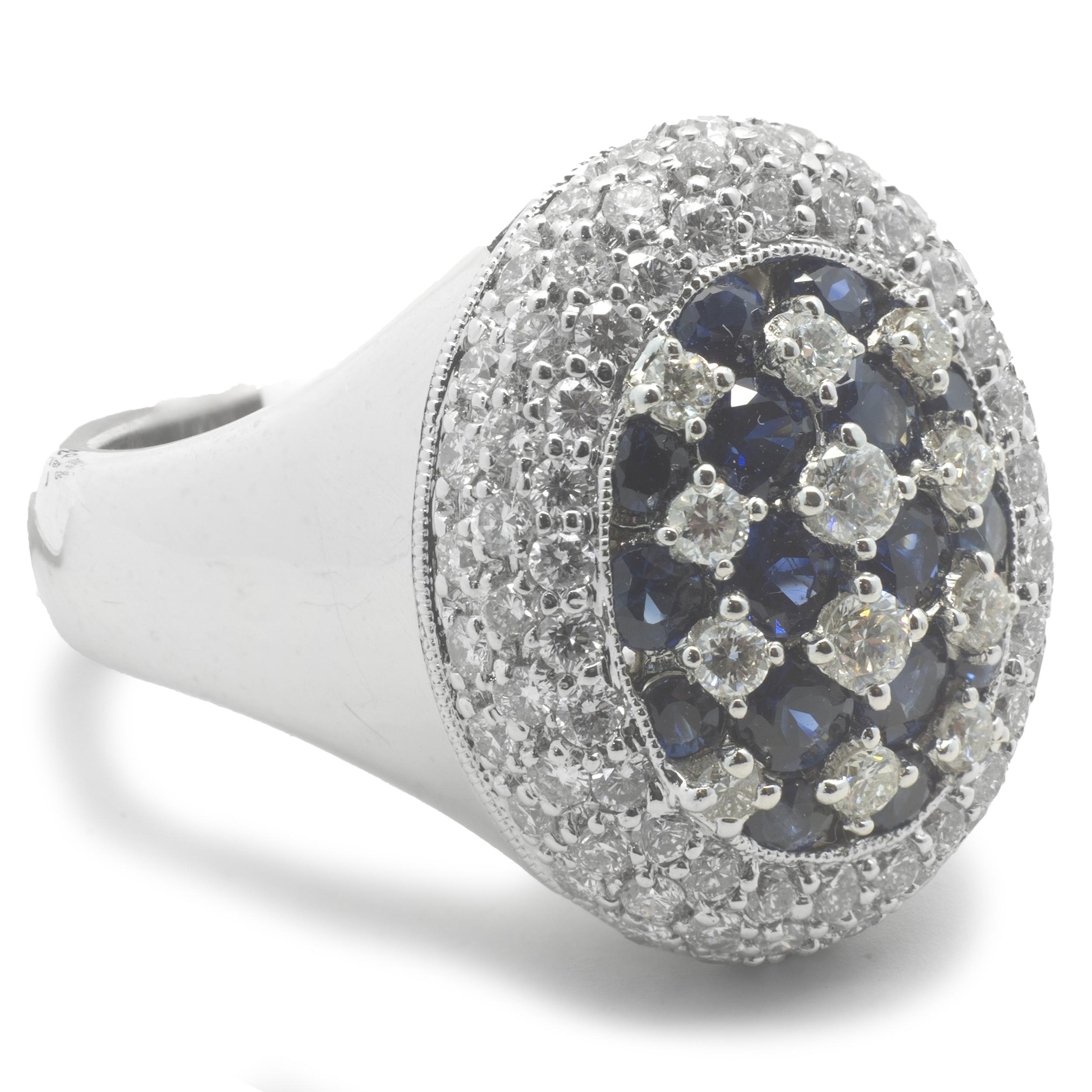 checkerboard diamond ring