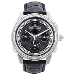 18 Karat White Gold Chronograph Wristwatch