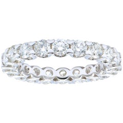 18 Karat White Gold Classic Eternity Band