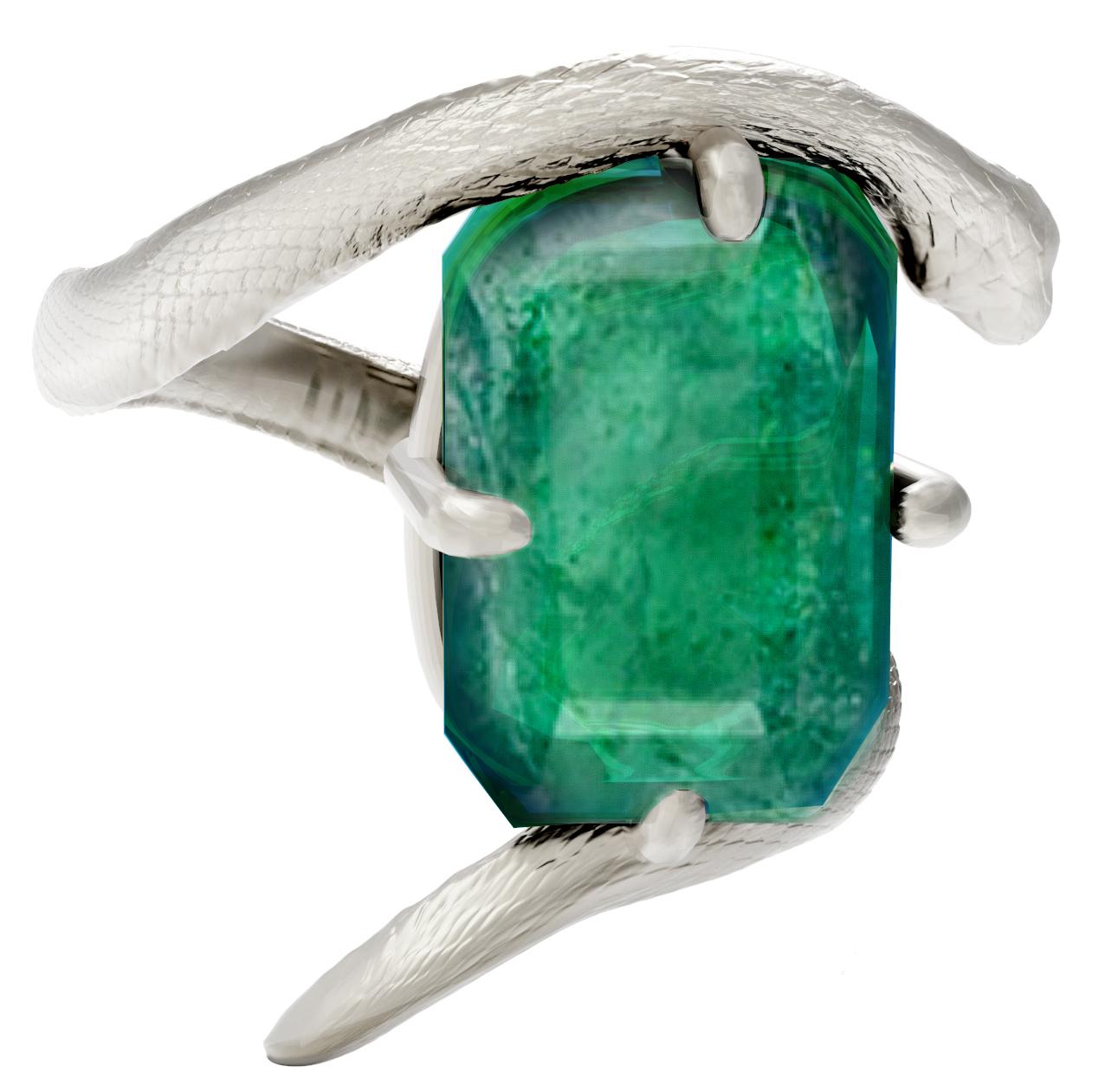 emerald pinky ring womens