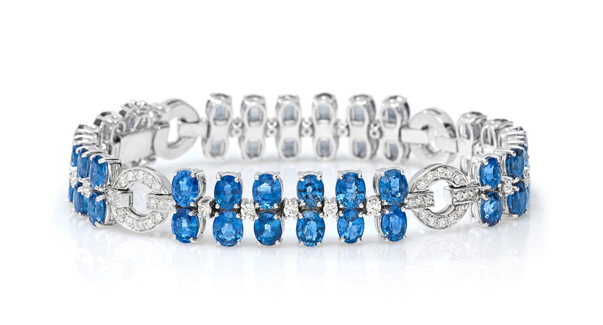 18 Karat White Gold Diamond and Sapphire Bracelet

84 Diamonds 1.27Carat H SI
48 Saphire 23.62 Carat



Founded in 1974, Gianni Lazzaro is a family-owned jewelry company based out of Düsseldorf, Germany.
Although rooted in Germany, Gianni Lazzaro's