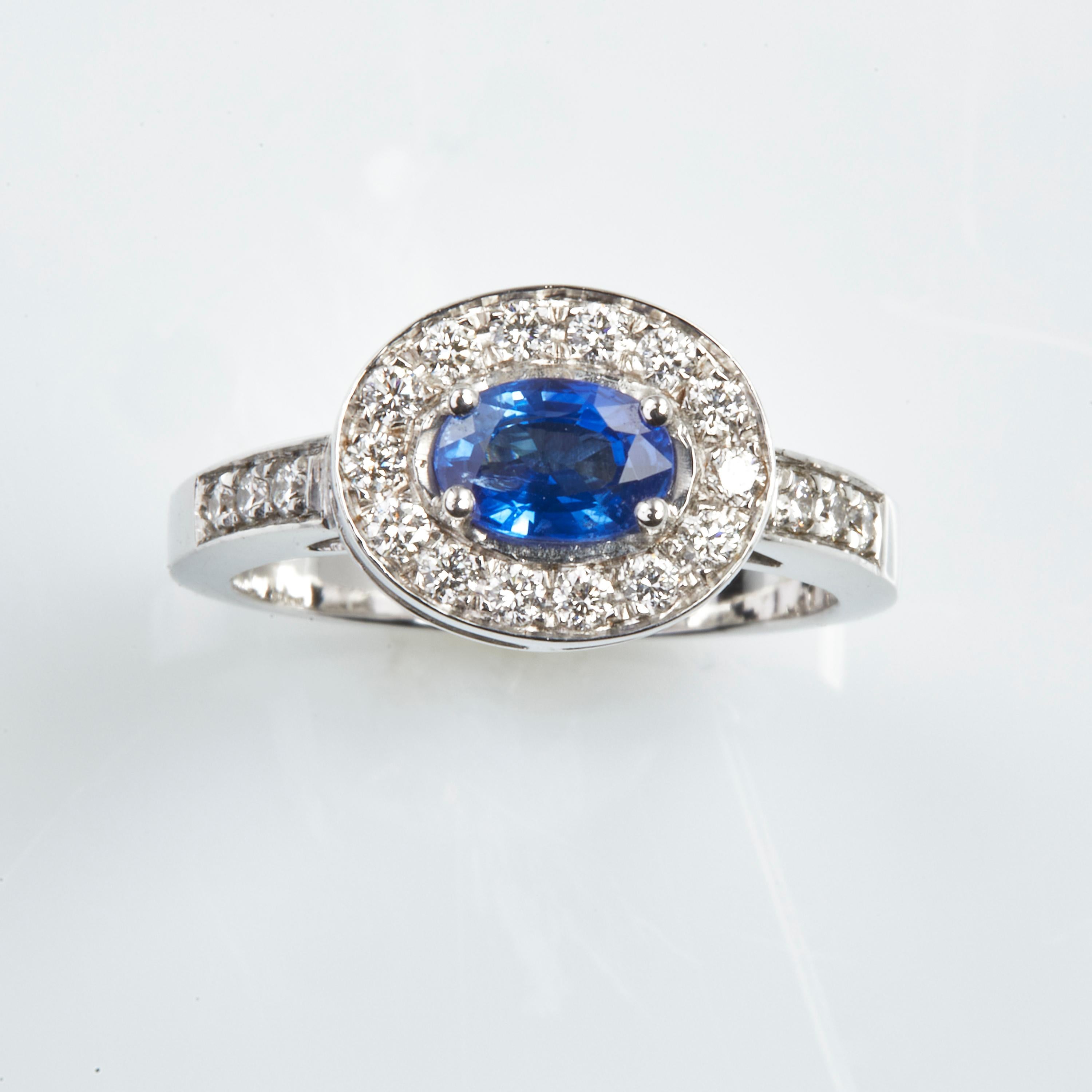 18 Karat White Gold Diamond and Sapphire Cocktail Ring

20 Diamonds 0.30 Carat
1  Sapphir 0.85 Carat

Size EU 50 US 5,3


Founded in 1974, Gianni Lazzaro is a family-owned jewelery company based out of Düsseldorf, Germany.
Although rooted in