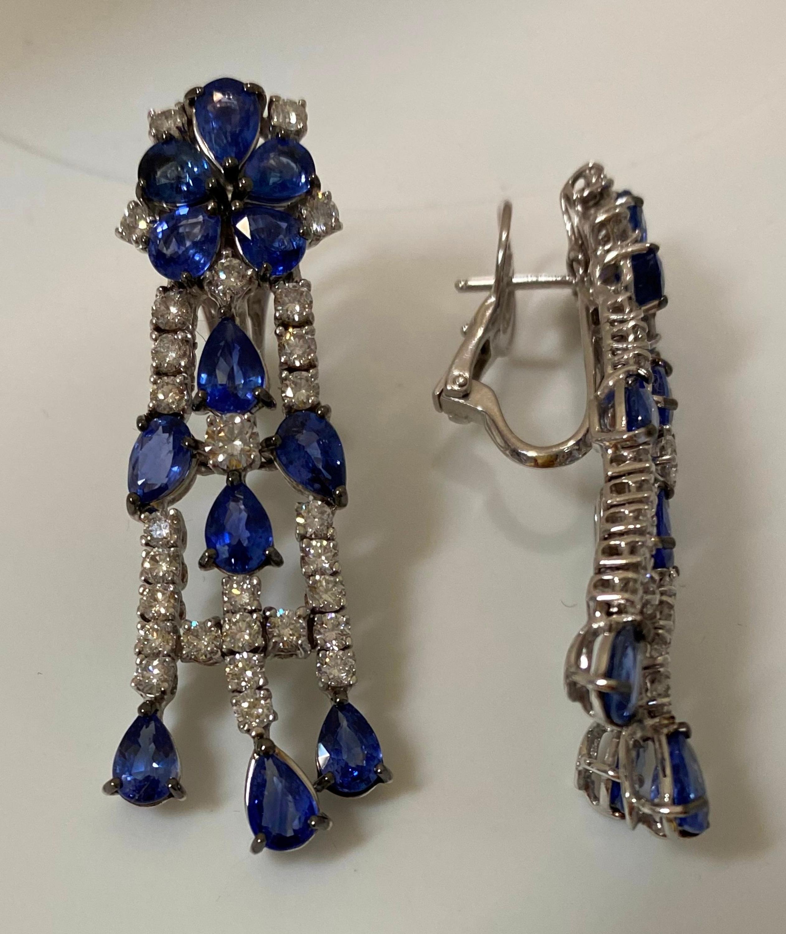 18 Karat White Gold Diamond and Sapphire Dangle Earrings

54  Diamonds 3,23 Carat H SI
24 Sapphires  12,14 Carat


Founded in 1974, Gianni Lazzaro is a family-owned jewelry company based out of Düsseldorf, Germany.
Although rooted in Germany, Gianni