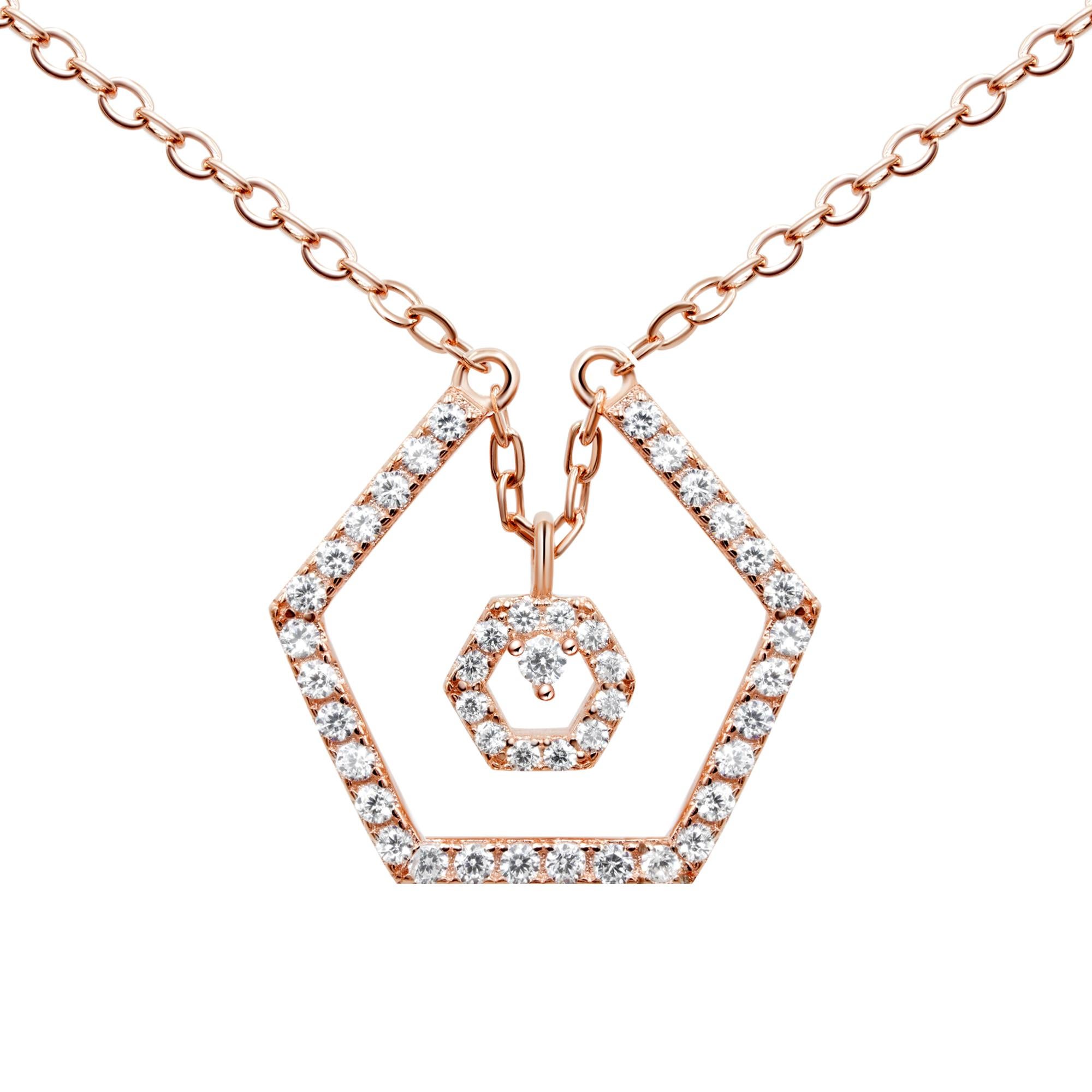 Women's or Men's 18 Karat White Gold Diamond Baby Halo Necklace For Sale