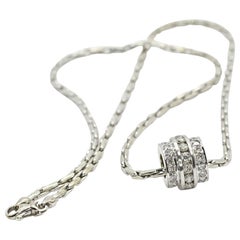 18 Karat White Gold Diamond Ball Pendant 18 Karat White Gold Diamond Ball Pendant