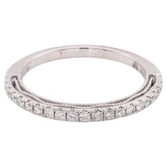 18 Karat White Gold Diamond Band