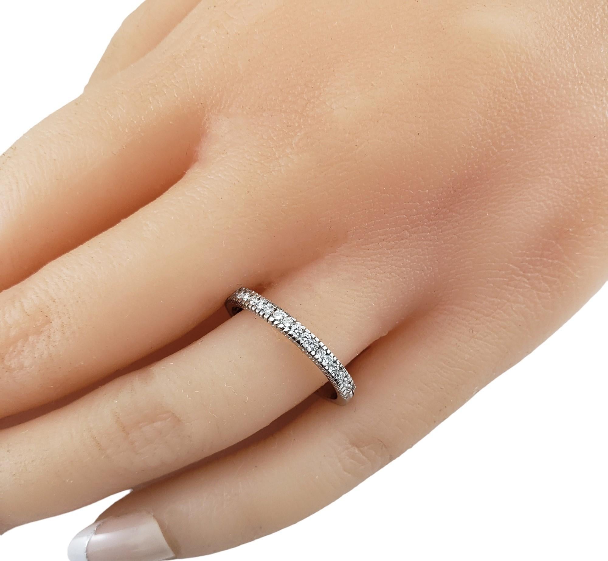 18 Karat White Gold Diamond Band Ring Size 7.25-7.5 #16115 For Sale 3