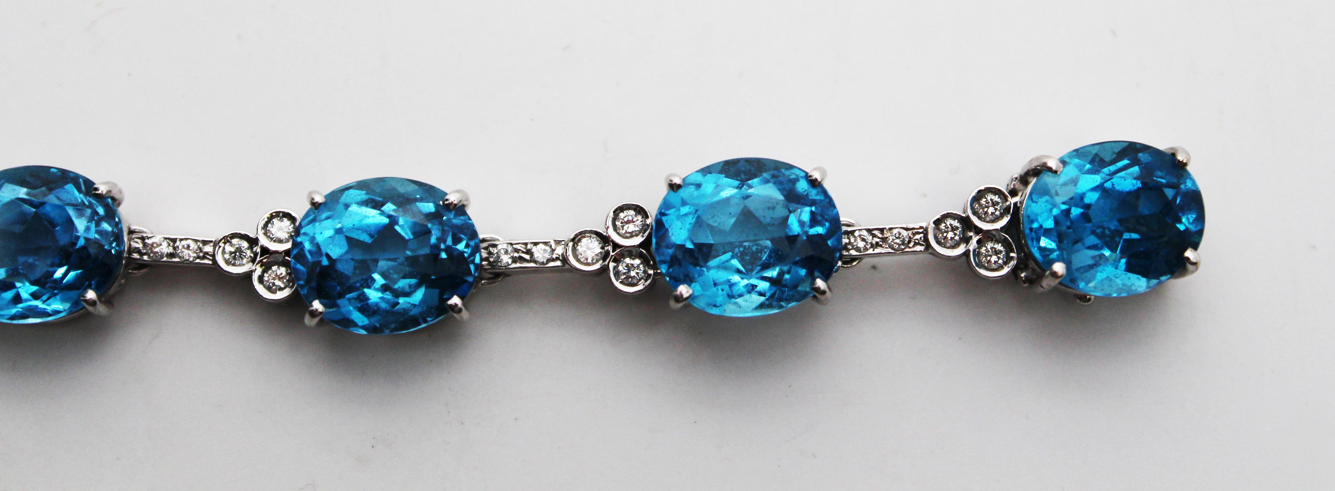 statement blue topaz bracelets