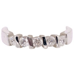 18 Karat White Gold Diamond Bridal/Band Ring