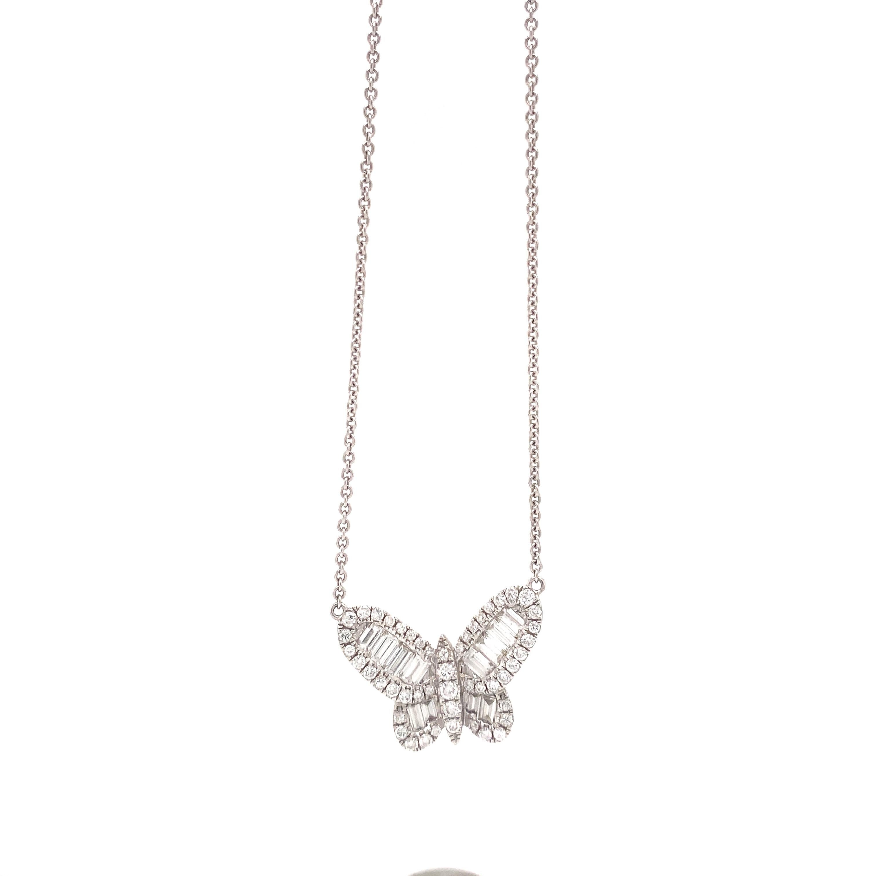 This sophisticated butterfly Necklace is crafted of 18k white gold with total 2.25 carat weight of diamonds in F Color and VS1 clarity.



About us:
Cashingdiamonds is not an authorized dealer or licensor of any of the products we sell. We do not