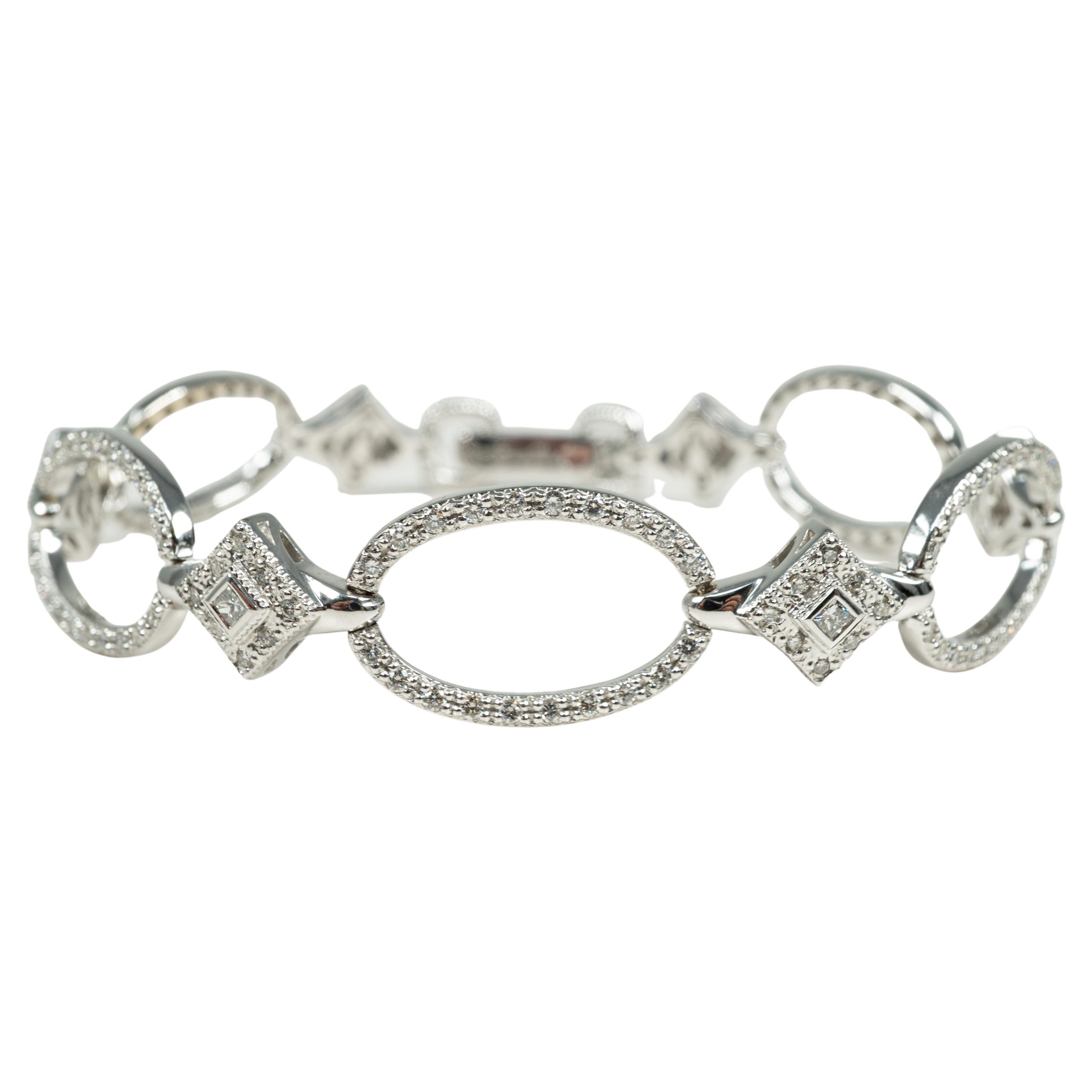 Bracelet Charriol en or blanc 18 carats avec diamants