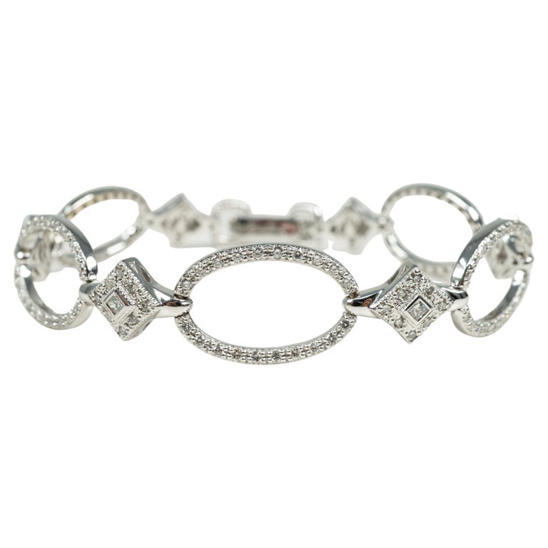 Makkelijker maken Correlaat flauw 18 Karat White Gold Diamond Charriol Bracelet For Sale at 1stDibs