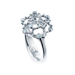 18 Karat White Gold Diamond Cocktail Ring